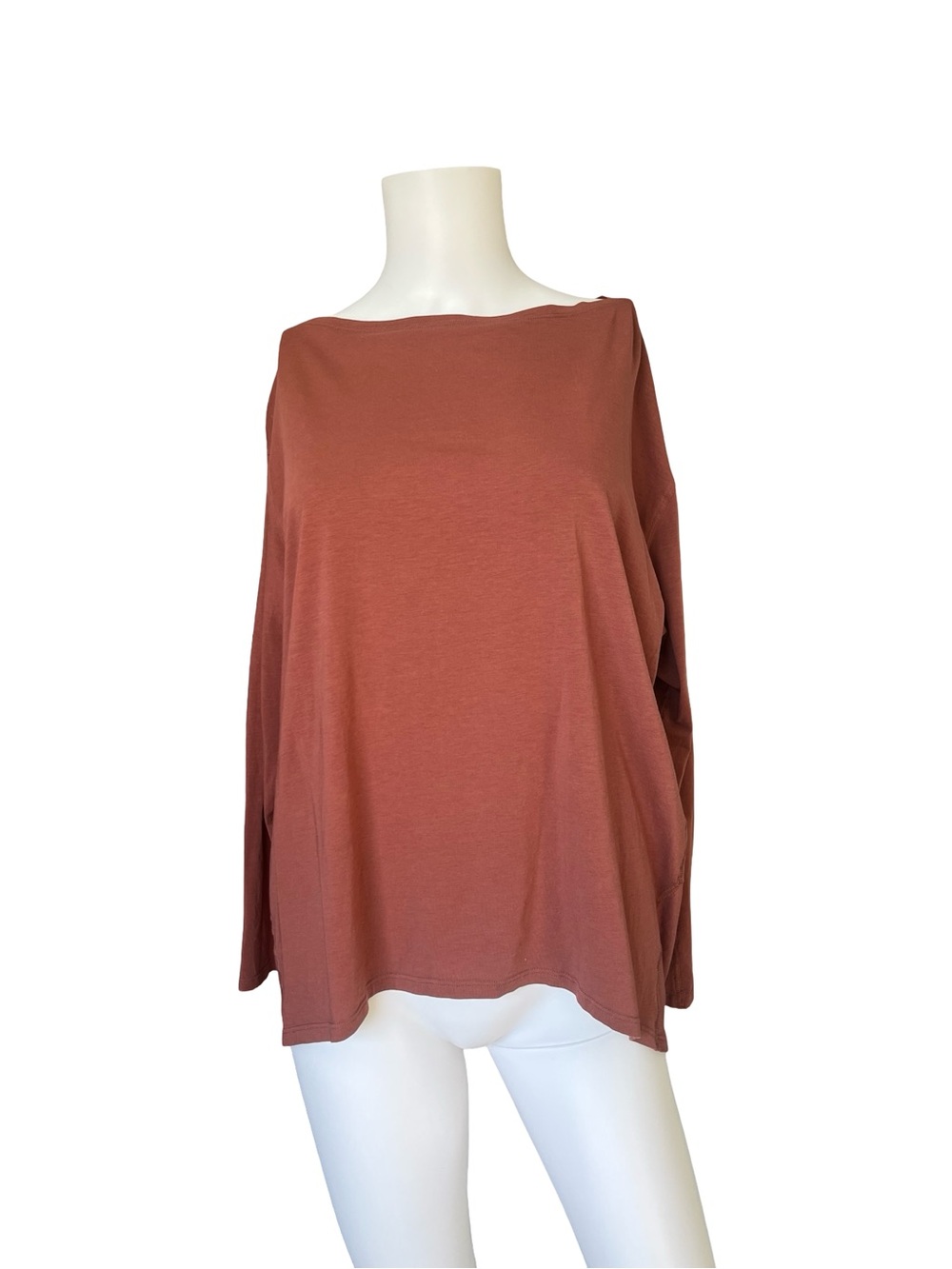 Lululemon Orange Long Sleeve Top Oversized Athletic Lightweight Workout Gym